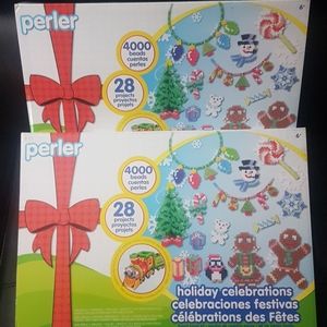 Perler Holiday fused bead kit x2